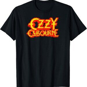 Ozzy Osbourne Horror Logo T-Shirt | Gothic Metal Graphic Tee Dark Rock Fan Shirt